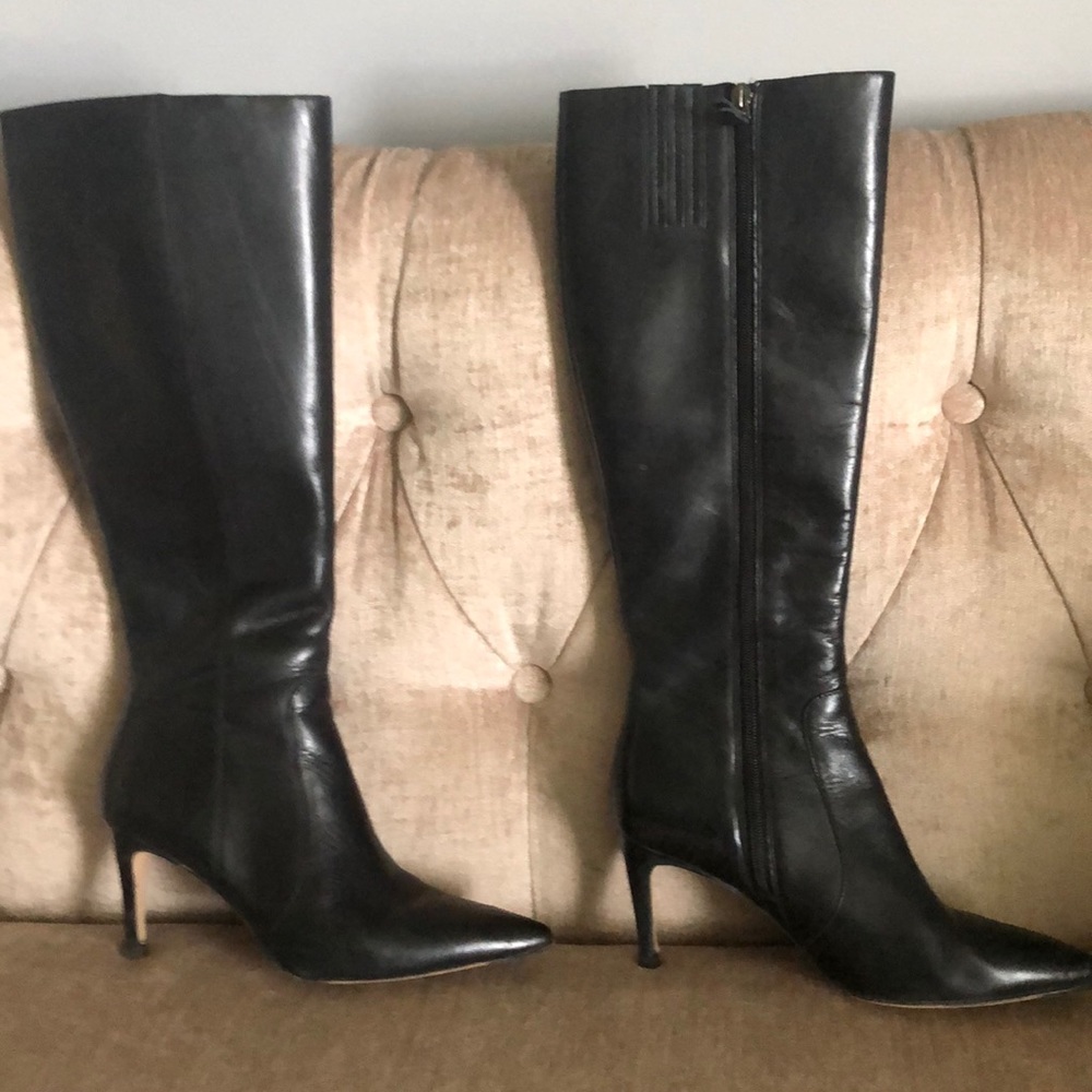 Via Spiga Black leather boots